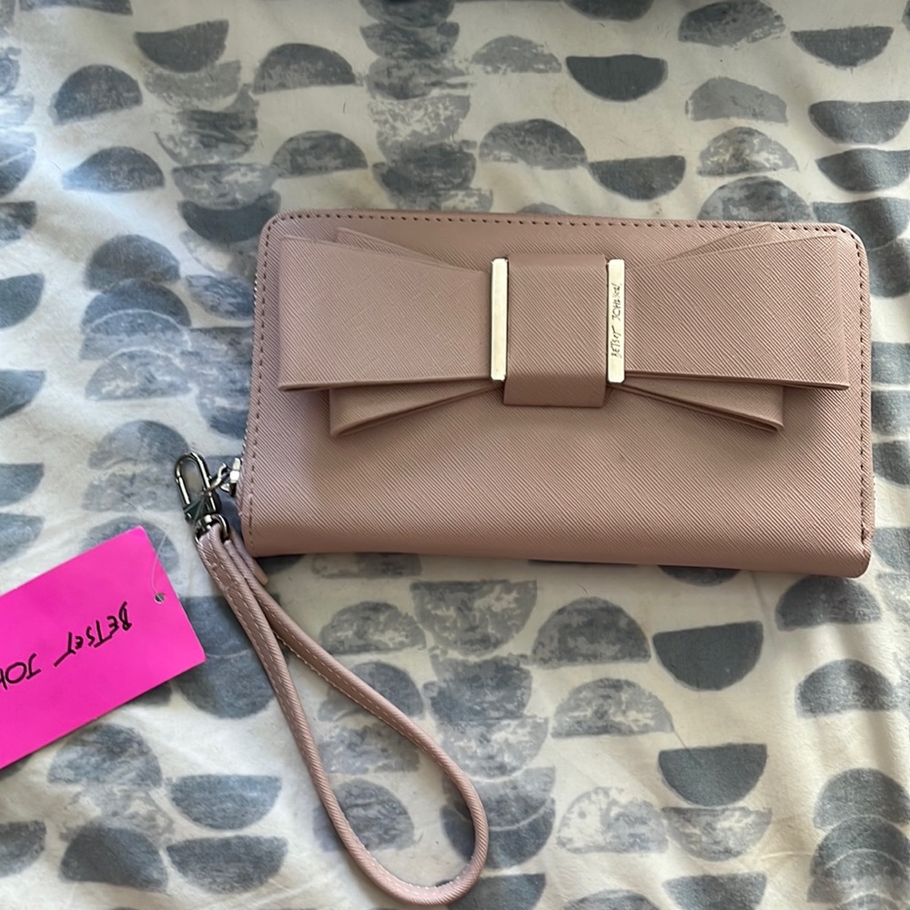 Betsey Johnson pink Clutch
